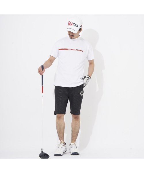 FILAGOLF(フィラゴルフ（メンズ）)/【ゴルフ】ストレッチツイル ロゴグラフィックエンボス ショートパンツ 股下27cm メンズ/img03