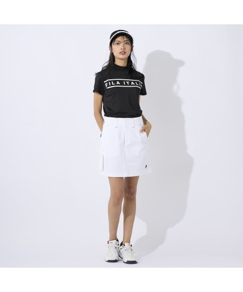 FILA GOLF(フィラゴルフ（レディース）)/【ゴルフ】ボールポーチ付きウエストゴムスカート レディース/img01