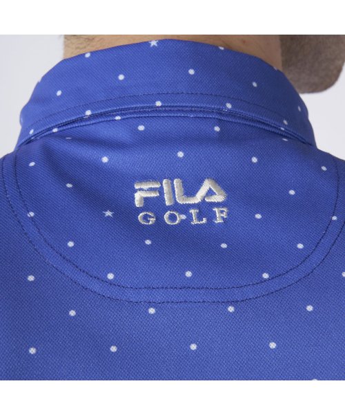 FILAGOLF(フィラゴルフ（メンズ）)/【ゴルフ】ECOカノコ ドットプリント半袖シャツ メンズ/img04