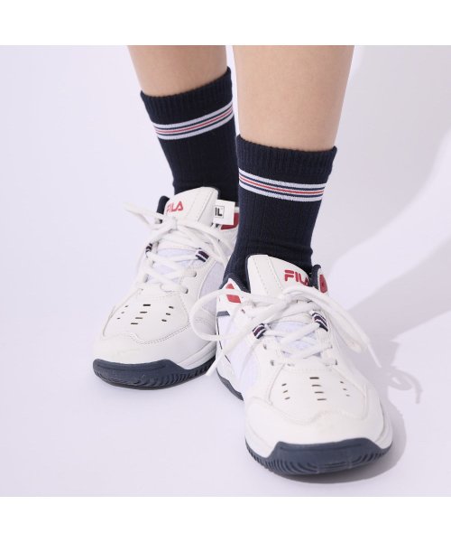 FILA GOLF(フィラゴルフ（レディース）)/【ゴルフ】FILAロゴクラシックソックス レディース/img03