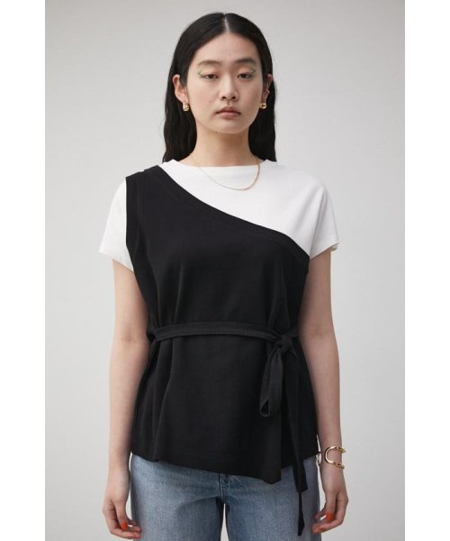 AZUL by moussy(アズールバイマウジー)/ONE SHOULDER BUSTIER TOPS/img04