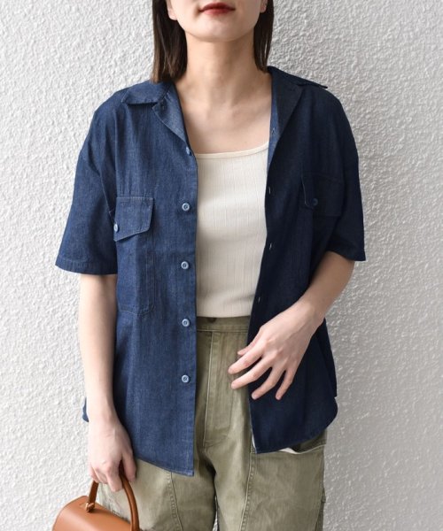 SHIPS WOMEN(シップス　ウィメン)/*【SHIPS別注】〈手洗い可能〉GOLDENMILLS USN シャツ◇/img16