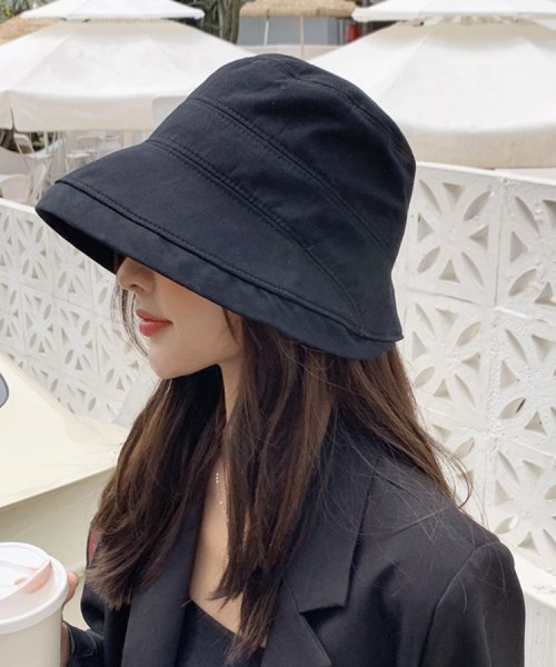 SEU(エスイイユウ)/折りたためるサマーハット つば広 小顔 紫外線対策 バケットハット 帽子 おしゃれ 韓国ファッション/img10