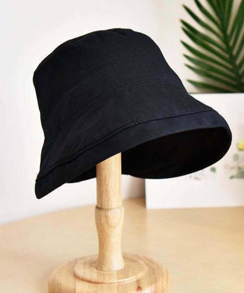 SEU(エスイイユウ)/折りたためるサマーハット つば広 小顔 紫外線対策 バケットハット 帽子 おしゃれ 韓国ファッション/img36