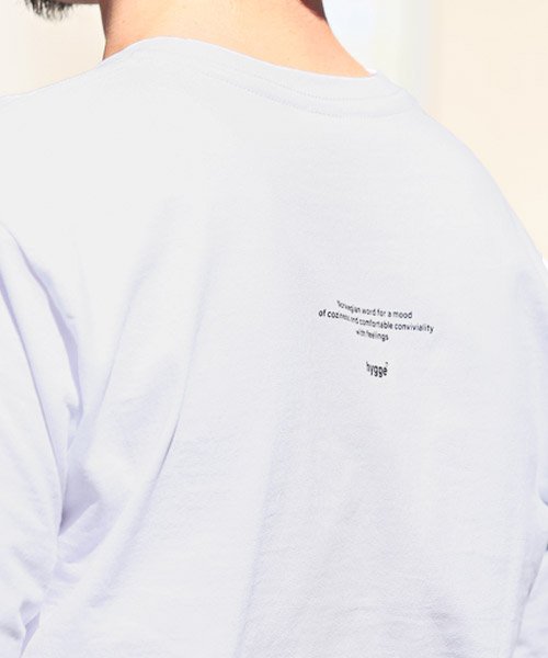 LUXSTYLE(ラグスタイル)/TRAP/U(トラップユー)hyggeプリント半袖Tシャツ/Tシャツ メンズ 半袖 ロゴ プリント ワンポイント クルーネック/img09