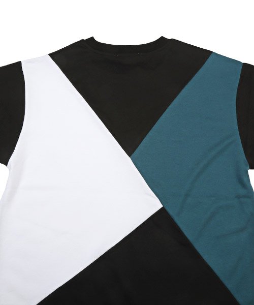 LUXSTYLE(ラグスタイル)/ポンチ切替半袖ビッグTシャツ/Tシャツ メンズ レディース 半袖 ポンチ 配色 無地 ビッグシルエット/img14