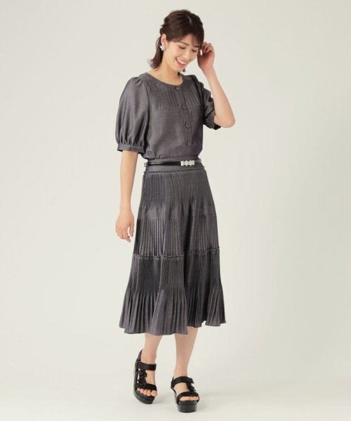 TO BE CHIC(L SIZE)(トゥービーシック Lサイズ)/【L】ダンガリーシャンブレー ブラウス/img02