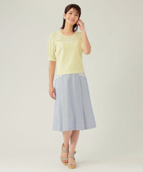 TO BE CHIC(L SIZE)(トゥービーシック Lサイズ)/【L】フラワーモチーフ ニットプルオーバー/img02