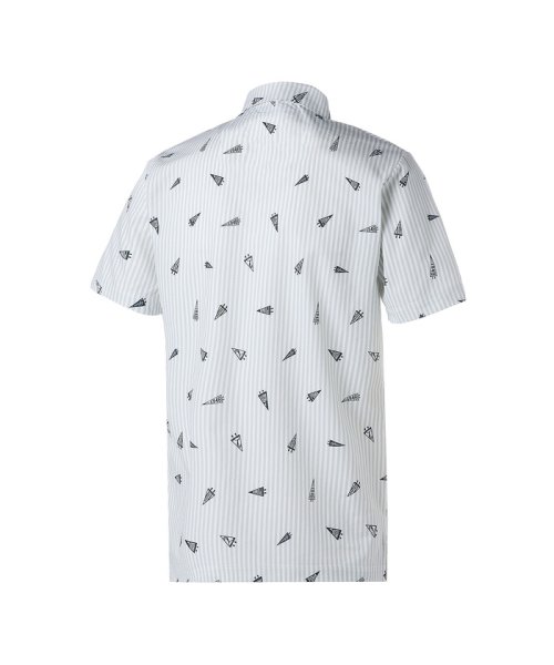 PUMA(プーマ)/メンズ ゴルフ フラッグプリント シアサッカー 半袖 ポロシャツ/img01