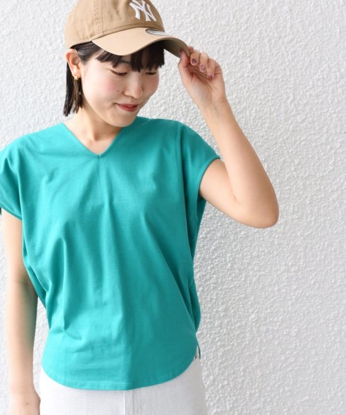 SHIPS WOMEN(シップス　ウィメン)/* オーガニックコットン ネック コクーン TEE◇/img47