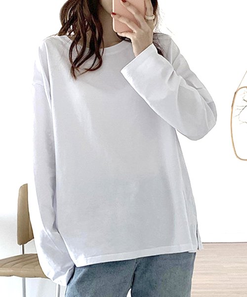 Dewlily(デューリリー)/オーバーサイズロングTシャツ レディース 10代 20代 30代 韓国ファッション/img08