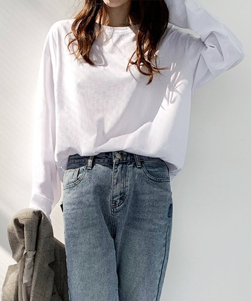 Dewlily(デューリリー)/オーバーサイズロングTシャツ レディース 10代 20代 30代 韓国ファッション/img16