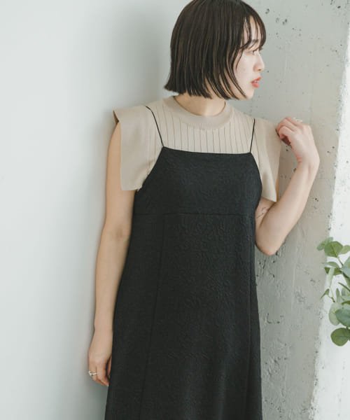 ITEMS URBANRESEARCH(アイテムズ アーバンリサーチ（レディース）)/ショルダータックリブニット/img01