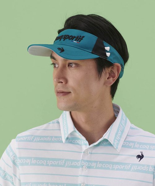 le coq sportif GOLF (ルコックスポルティフ（ゴルフ）)/軽量パッカブルサンバイザー (吸汗速乾（ビン皮/額に触れる部分）/抗菌防臭（額に触れる部分)/ラウンディシ/img01