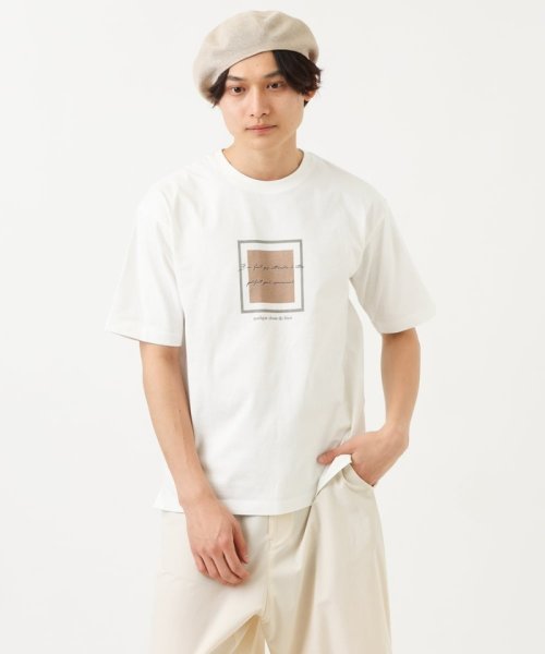 a.v.v (MEN)(アー・ヴェ・ヴェメンズ)/【接触冷感】スクエアプリントTシャツ/img22