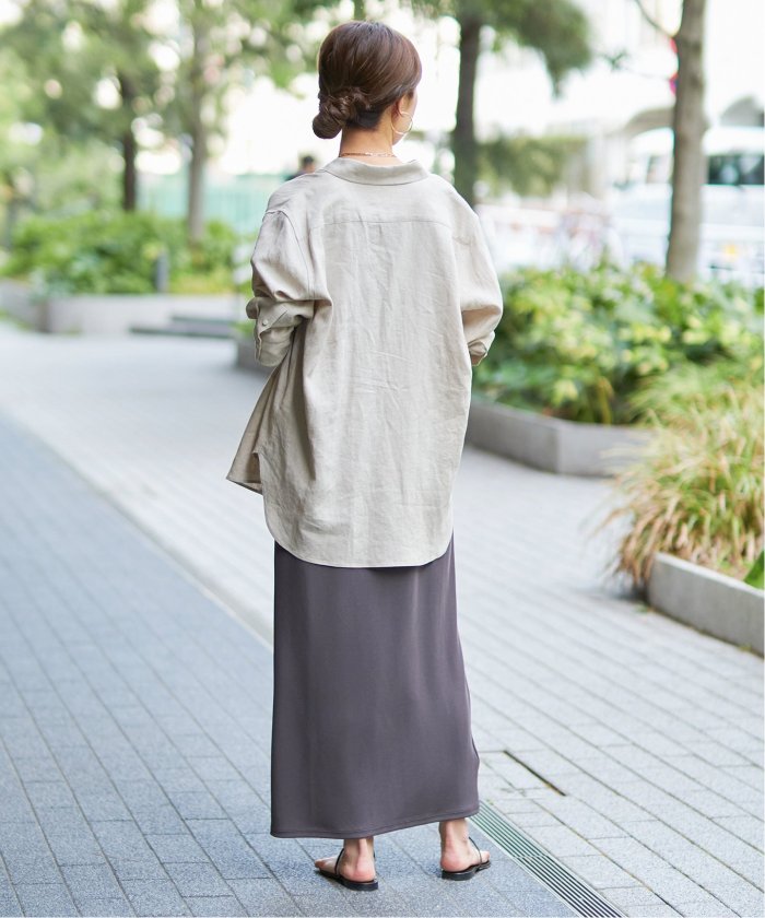 プラージュ plage 2023春 七分袖 リネン シャツ ベイクルーズ シャツ