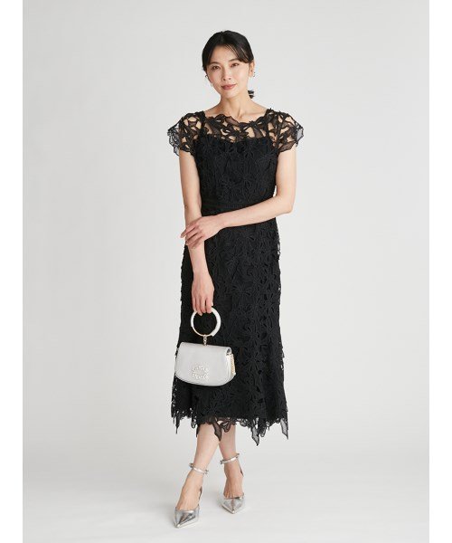 【YUMI KATSURA for CELFORD】リボンレースドレス 予めご了承ください