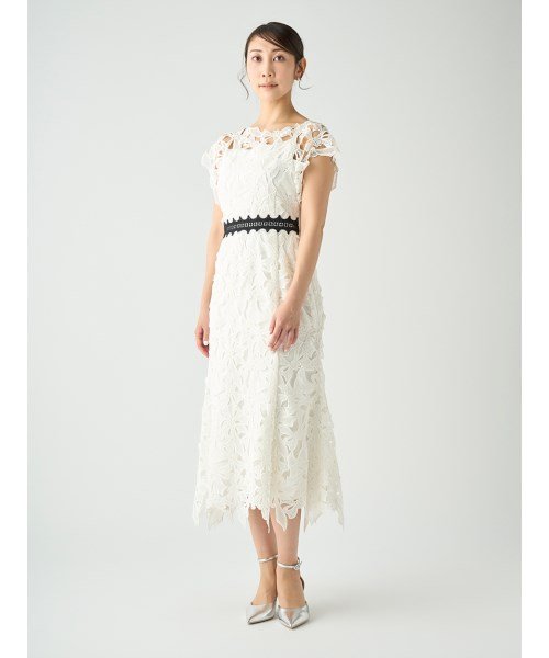 【YUMI KATSURA for CELFORD】リボンレースドレス 予めご了承ください