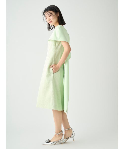 【YUMI KATSURA for CELFORD】ジャガードケープドレス 予めご了承ください