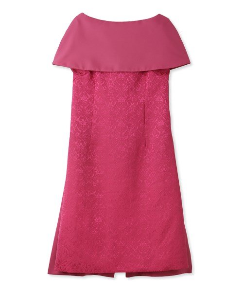 【YUMI KATSURA for CELFORD】ジャガードケープドレス 予めご了承ください