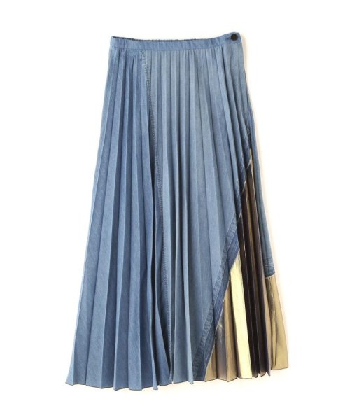 NAKAGAMI(ナカガミ) デニム×メタリックプリーツスカート 