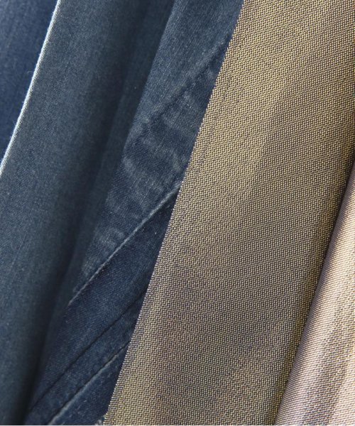 NAKAGAMI(ナカガミ) デニム×メタリックプリーツスカート 