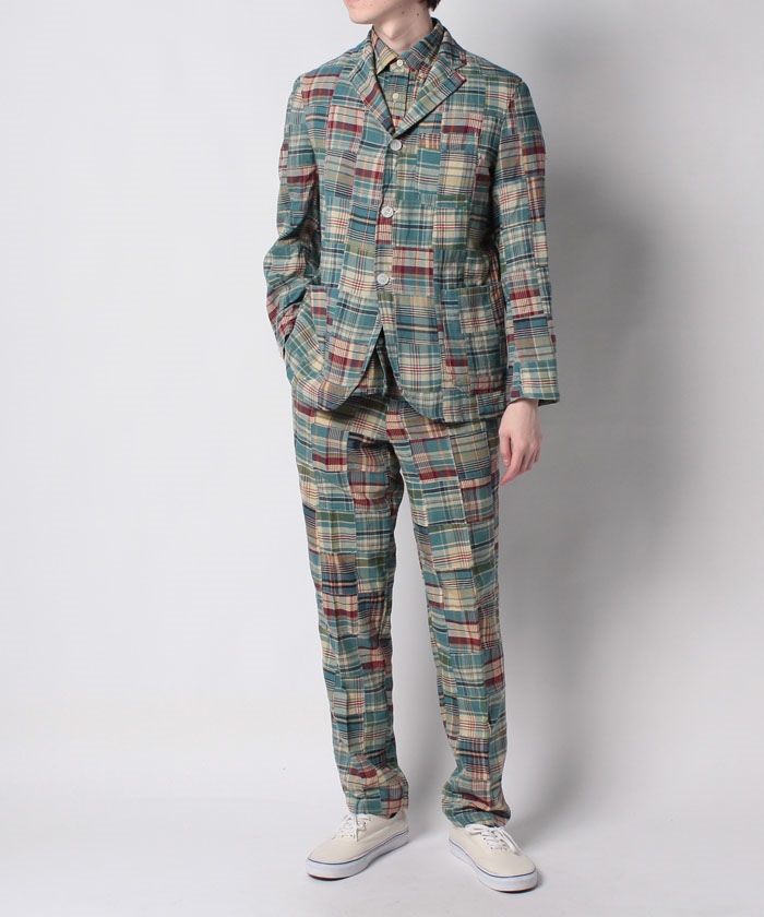 シャツジャケット<パッチワークマドラス>