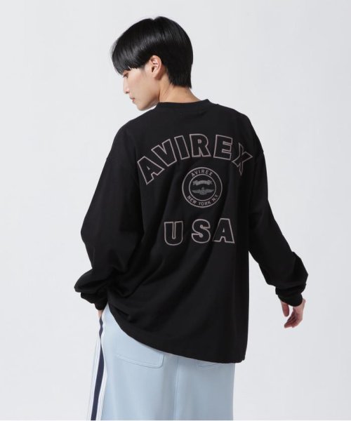 AVIREX(AVIREX)/《直営店限定》L/S VARSITY LOGO T－SHIRT/ バーシティロゴTシャツ/img04