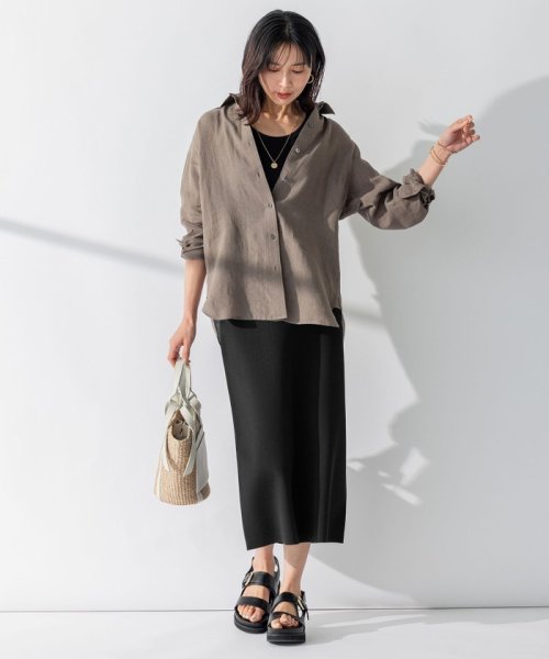 NIJYUSANKU(23区)/【CLASSY. 9月号掲載/WEB限定カラーあり】LIBECO ベーシック シャツ/img26