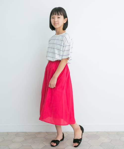 URBAN RESEARCH DOORS（Kids）(アーバンリサーチドアーズ（キッズ）)/『親子リンク』『WEB/一部店舗限定』コットンローンギャザースカート(KIDS)/img08