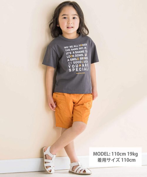 Noeil aime BeBe(ノイユ　エーム　べべ)/メッセージブリントTシャツ(80~130cm)/img01