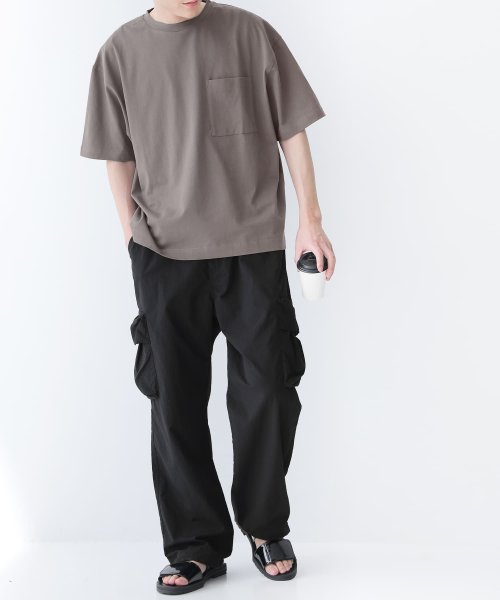 osharewalker(オシャレウォーカー)/『汗ジミ防止ゆるっとシンプルTシャツ』/img12