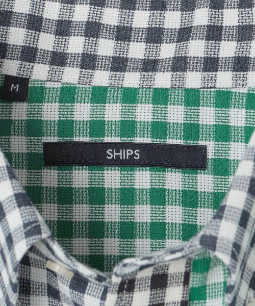 SHIPS MEN(シップス　メン)/*SHIPS: 防シワ・吸水速乾 Drymix(R) ギンガムチェック ボタンダウン パナマ シャツ/img27