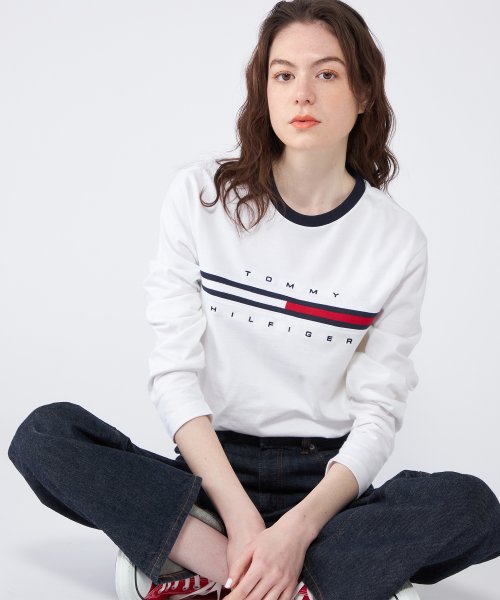 TOMMY HILFIGER(トミーヒルフィガー)/【オンライン限定】トミーヒルフィガーロゴロングスリーブTシャツ / TINO TEE/img18