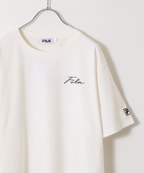 ZIP FIVE(ジップファイブ)/高密度生地左胸筆記体刺繍半袖Tシャツ/img13