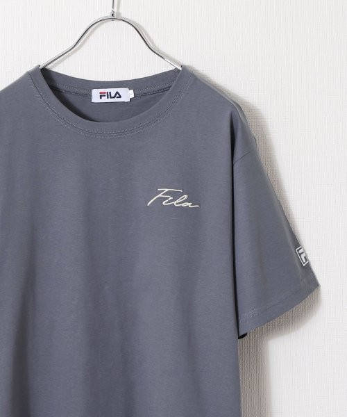 ZIP FIVE(ジップファイブ)/高密度生地左胸筆記体刺繍半袖Tシャツ/img14