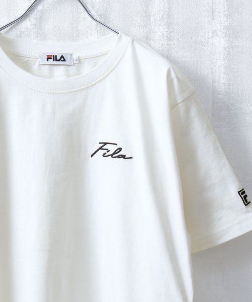 ZIP FIVE(ジップファイブ)/高密度生地左胸筆記体刺繍半袖Tシャツ/img16