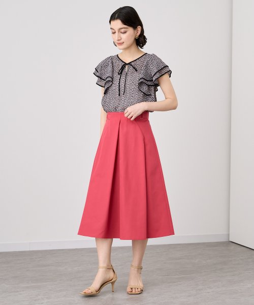 ライトグログランタックスカート シアーチェックボリュームスカート Y1446481690(11154円)