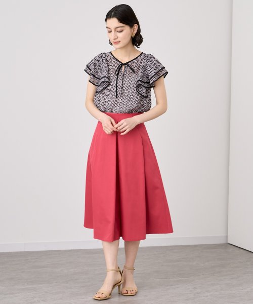 ライトグログランタックスカート シアーチェックボリュームスカート Y1446481690(11154円)