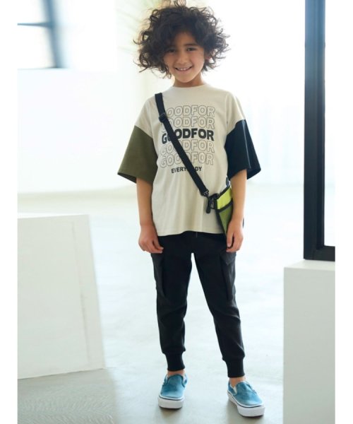 SHOO・LA・RUE(Kids) (シューラルーキッズ)/【110－140cm/接触冷感】袖配色ワイドTシャツ/img13