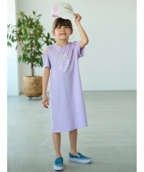 SHOO・LA・RUE(Kids) (シューラルーキッズ)/【110－140cm/接触冷感】肩あきTシャツワンピ/img12