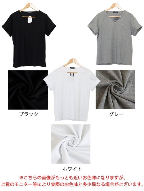 GOLD JAPAN(ゴールドジャパン)/大きいサイズ レディース ビッグサイズ Vネック半袖Tシャツ/img16