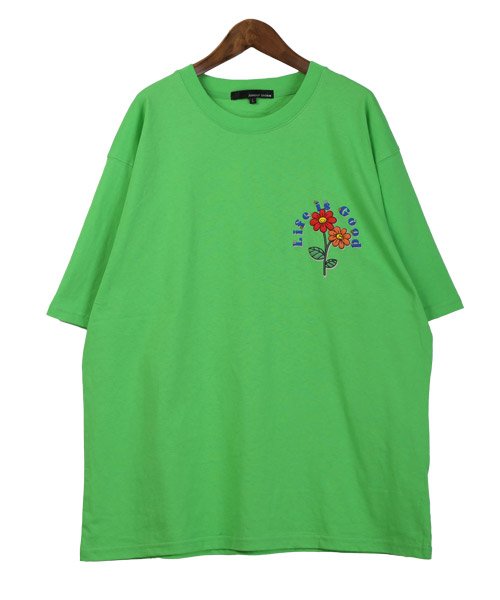 LUXSTYLE(ラグスタイル)/フラワーグラフィック発泡プリント半袖Tシャツ/Tシャツ メンズ 半袖 グラフィック ロゴ フラワー 発泡プリント/img03
