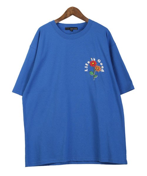 LUXSTYLE(ラグスタイル)/フラワーグラフィック発泡プリント半袖Tシャツ/Tシャツ メンズ 半袖 グラフィック ロゴ フラワー 発泡プリント/img05