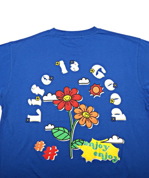 LUXSTYLE(ラグスタイル)/フラワーグラフィック発泡プリント半袖Tシャツ/Tシャツ メンズ 半袖 グラフィック ロゴ フラワー 発泡プリント/img24