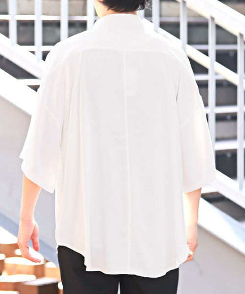 LUXSTYLE(ラグスタイル)/ビッグシルエット半袖シャツ/半袖シャツ メンズ レディース 半袖 ビッグシルエット 春夏/img01