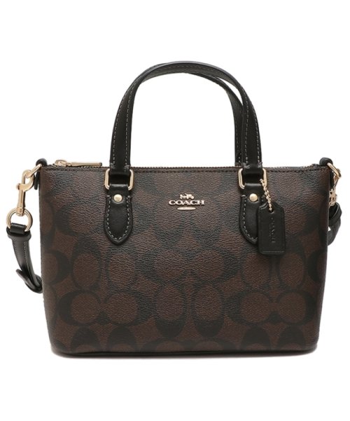 COACH(コーチ)/コーチ アウトレット ショルダーバッグ シグネチャー ブラウン ブラック レディース COACH CH468 IMAA8/img05