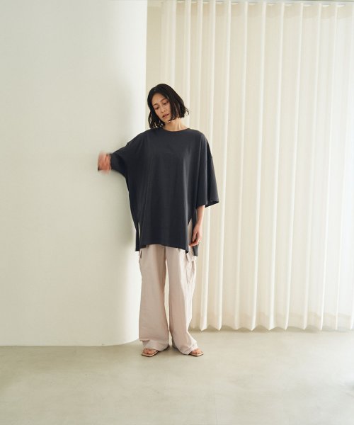 marjour(マージュール)/HALF SLEEVE OVER TEE/img01