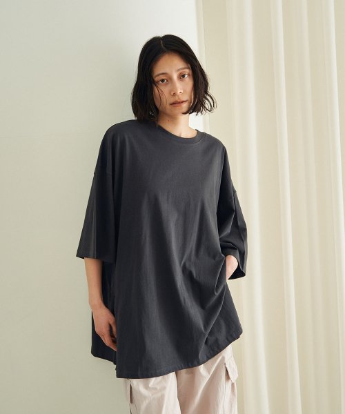 marjour(マージュール)/HALF SLEEVE OVER TEE/img06