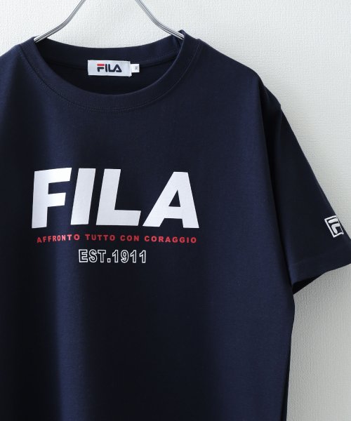 ZIP FIVE(ジップファイブ)/高密度韓国風センターロゴプリントTシャツ/img09
